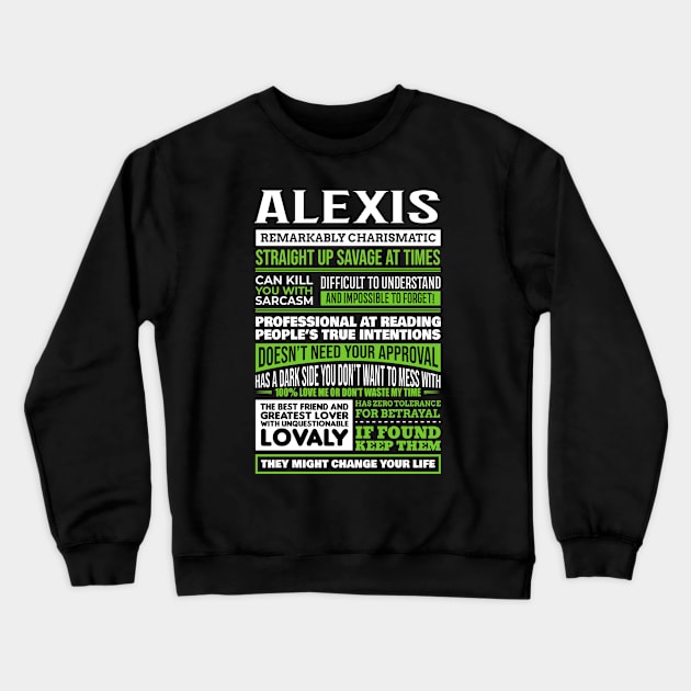 Alexis Crewneck Sweatshirt by GrimdraksJokes